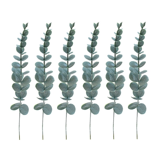 Póngase en contacto con el servicio de atención al cliente para realizar un pedido 6 piezas por paquete de 38 CM; Spray blanco 6 uds eucalipto flores artificiales y plantas ANGGREK Otros