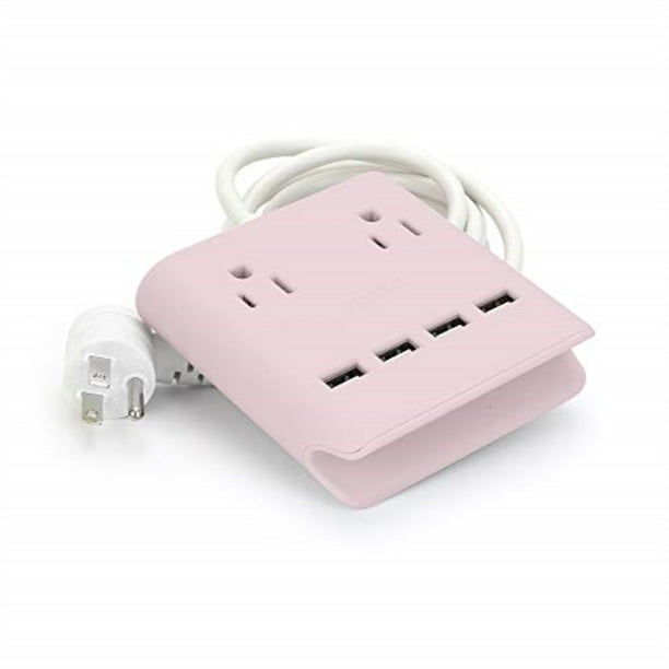 multi plug outlet extender & splitter ihome powerreach 6ft extension cord with 2 outlets & 4