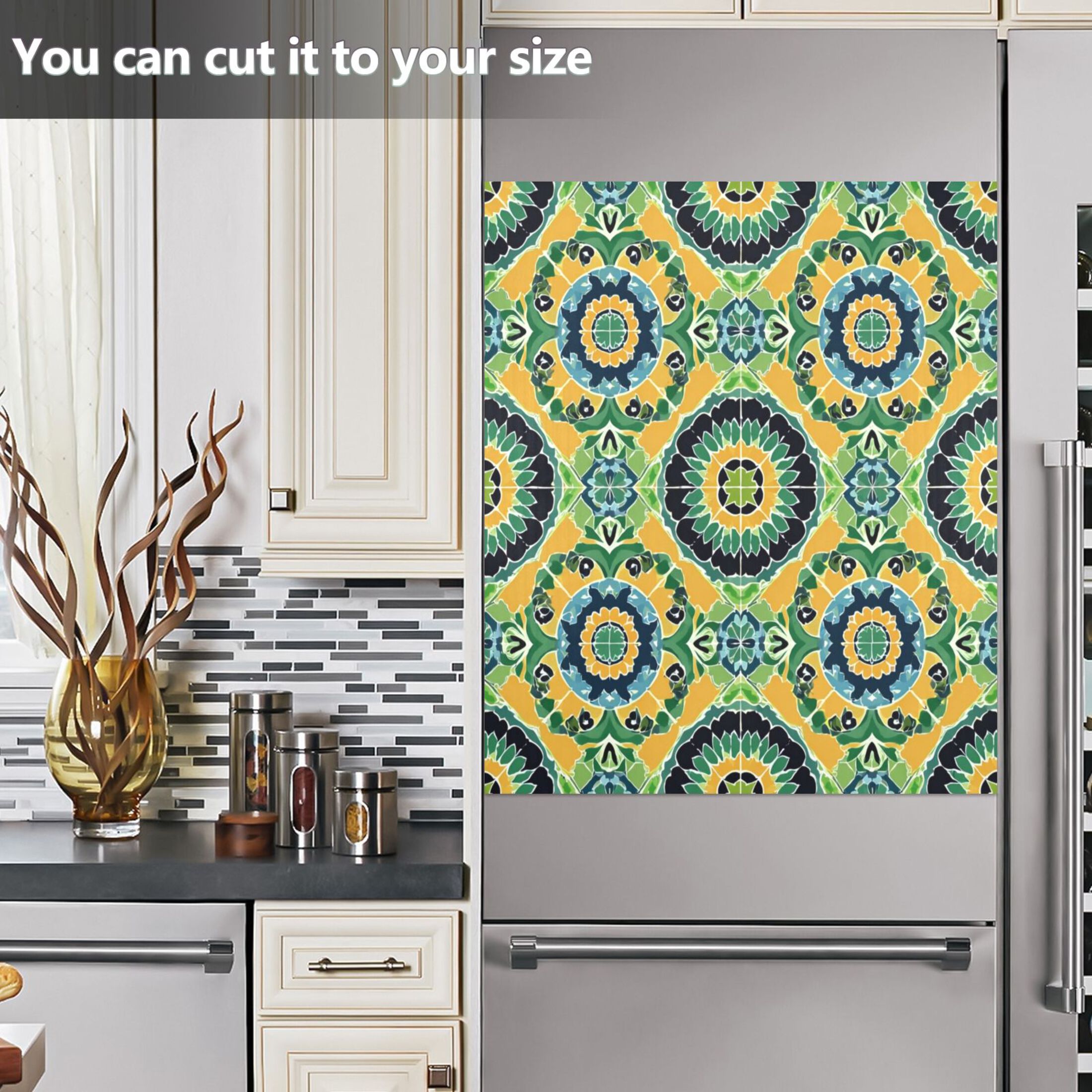 IAUYY Magnetic Decorative -23x26 Inch,Removable DIY Art for Dishwasher Refrigerator and Other Metal Surfaces,Composed Of Rich Colors