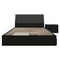 thumbnail image 2 of Nexera Porter Ensemble de Chambre de Rangement Réversible 3 Pcs, Noir, Grand Lit, 2 of 8