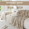 thumbnail image 2 of SHANNA Sofa Cover Boho Couch Cover for 1-2 Cushion Couch, Chenille Double Sided Slipcover for Dogs, Sofa Throw Loveseat Covers Futon Cover L Shaped Sofa Cover,180x260cm, 2 of 10