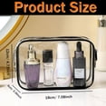 thumbnail image 2 of Bolsas de maquillaje transparentes YOQIVEXU, bolsa de aseo aprobada por la TSA, 12 unidades, 2 of 9