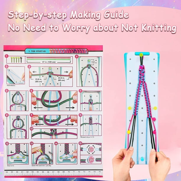 Kit De Pulseras Para Hacer Para Niñas De 5 A 9 Años – Set De 8 Pulseras De Goma Con Cuentas De Letras Y Accesorios, Manualidades Creativas Para Cumpleaños Y Actividades