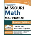 thumbnail image 1 of Pre-Owned Missouri Assessment Program Test Prep: 3rd Grade Math Practice Workbook and Full-length Online Assessments: MAP Study Guide (Paperback) 1945730609 9781945730603, 1 of 1
