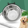 thumbnail image 4 of , Cage Water Dish/ Pet Supplies /Stainless Steel/ High Capacity / Bowls Feeder for Indoor Cats Rabbit Kennel Playpen , 150ml -150ml, 4 of 9
