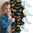 thumbnail image 3 of Blackout Kids Curtains,Black Cartoon Dinosaurs Names Pattern Childrens Insulated Curtains Set Of 2,Bedroom Essentials,Toddler Room Decor 42"x63", 3 of 5