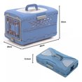 thumbnail image 2 of Transportadora plegable para mascotas 48 cm, jaula portátil para perros y gatos, estructura de plástico, con puerta y ventilación, caja de viaje cómod, 2 of 8