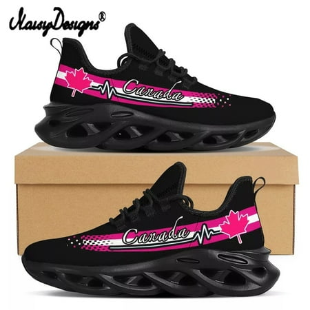 

Noisydesigns 2024 Canada Flag Design Men Comfortables Breathable Non-Slip Casual Lightweight Wear-resistant Gym Shoes Sneakers
