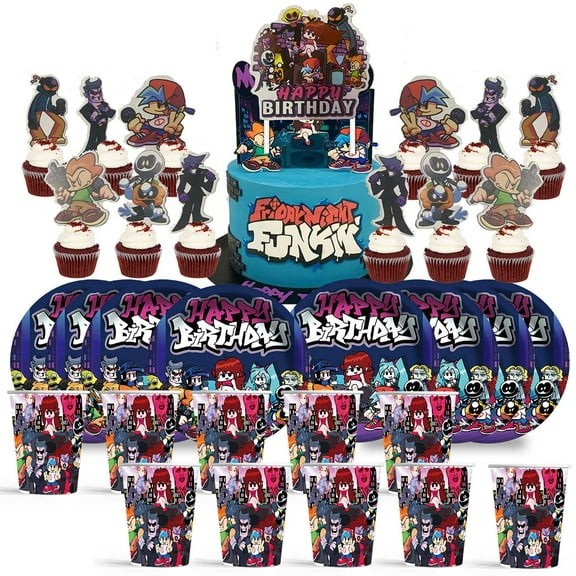 Friday Night Fun Birthday Cups Party Supplies Plates Decorations Cake Topper Decor