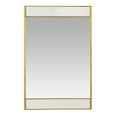 thumbnail image 4 of 21x32 Lina Modern Wall Mirror, Gold with Marble, 4 of 6