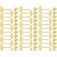 thumbnail image 2 of 200pcs Hypoallergenic Earring Posts Gold Plated Brass Stud Earrings 8mm Flat Board Glue On Setting with Earnut Backs CF222-8, 2 of 5