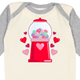 thumbnail image 4 of Inktastic Valentine's Day Gum-ball Machine Boys or Girls Long Sleeve Baby Bodysuit, 4 of 5