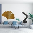 thumbnail image 2 of Esculturas de pared de hojas,Esculturas de pared de hierro forjado con hojas de ginkgo,Estatua de escalera,Estatua de escalera con libros de escalada,decoración artística,Escultura de, 2 of 8