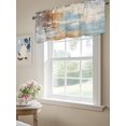 thumbnail image 4 of Abstract Graffiti Art Valances for Windows Brown Blue Street Theme Kitchen Valance Curtain Rod Pocket Small Curtains for Cafe Bathroom Laundry Basement 42" x 12", 4 of 8