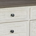 thumbnail image 3 of 46 Inch Rectangular Lift Top Coffee Table Faux Drawer Front White Brown - Saltoro Sherpi, 3 of 5