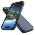 thumbnail image 3 of For iPhone 16 Plus Case with Tempered Glass Screen Protector, Tekcoo Heavy Duty Rugged Military Grade Protection Dual Layer Shockproof Phone Case Cover for Apple iPhone 16 Plus - Blue, 3 of 9