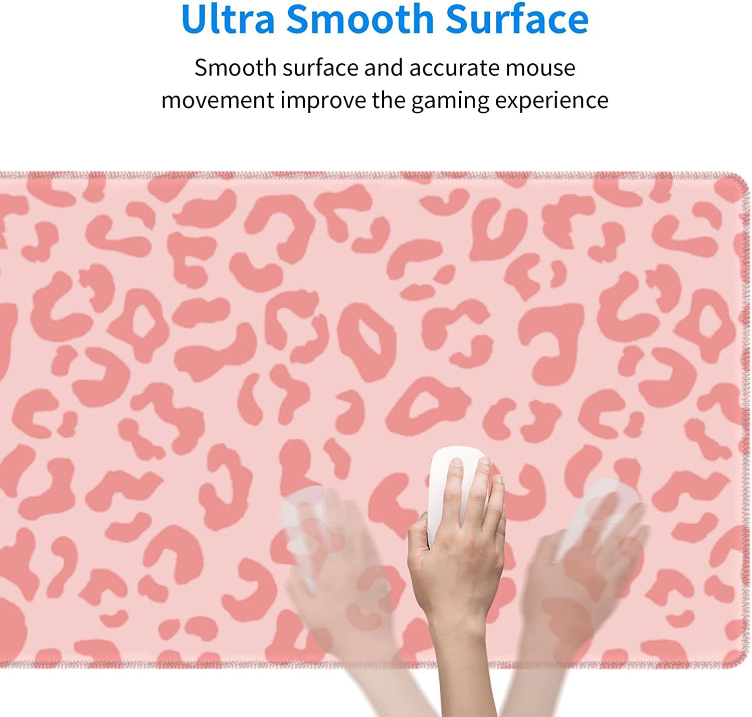 Sakura-Pink Large Gaming Mouse Pad - Non-Slip Rubber Desk Mat For Gamer Speed Keyboard, Cherry Tabletop From Mouse Pads & Wrist Rests - Price 33.29