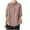 Pink, variant on aidice Cotton Linen Tops for Women Casual Lapel Neck Long Sleeve Button up Lightweight Embroidery Shirts