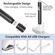 GJX [Professional] Rechargeable Green Laser Pointer High Power Green Beam Laser Light Long Distance Range for Tv/Led/Lcd Screens Tactical Flashlights Presentation Office/Outdoors/Astronomic [001]