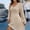 Beige, variant on BLTIBY Women's Sweater Dress Long Sleeve V Neck Solid Color Fall Winter A Line Mini Dresses Casual Fashion Soft Knit Clothes Khaki XL
