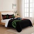 thumbnail image 5 of Twin Quilt Set 68''x86'', Game Controller Lightweight Summer Bedspread Coverlet Set with 2 Pillow Shams, Modern Art Gaming Handheld Black Breathable All Season Quilt Bedding for Dorm/Bedroom, 5 of 9