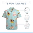 thumbnail image 7 of High Quality Hawaiian Shirts for Men Short Sleeve Aloha Beach Shirt Floral Summer Casual Button Down Shirts Blouses ERRSLW, 7 of 7
