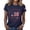 #01 Navy, variant on Womens 250 Anniversary T Shirt Red White Blue American Flag Print Crew Neck Short Sleeve Soft T-Shirts Freedom Loose Fit Flowy Daily Summer Tees,S,#01 Green