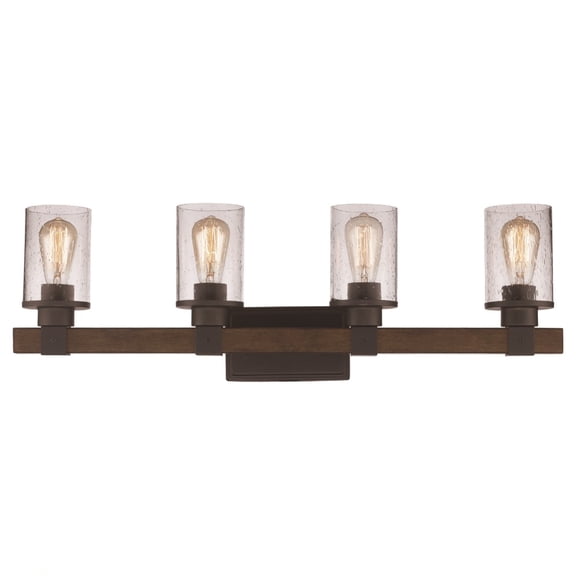 Trans Globe Lighting 21844 ROB Siesta 4 Light 32" Wide Bathroom Vanity Light - Bronze