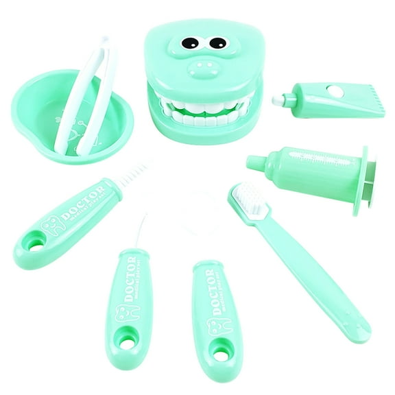 Staron Doctors Play Set, Dentist Check Teeth Toy with 9 Tools, Role Play Toy for Kids Learning and Pretend Play