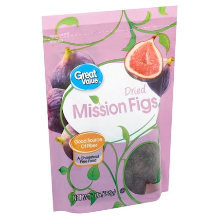 Great Value Dried Figs, Mission, 7 oz