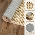 thumbnail image 6 of Hasoo Washable Modern Rugs Solid Imitation Braided Print Non Slip Indoor Carpet 2' x 6' Runner for Hallway, Yellow, 6 of 6