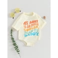 thumbnail image 2 of Bagilaanoe Newborn Baby Girl Boy Rompers Letter Print Short Sleeve Bodysuits 3M 6M 12M 18M Infant Casual One Piece Short Jumpsuit, 2 of 8