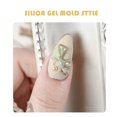 thumbnail image 3 of Molde de silicona para el arte de las uñas 3D Pattern DIY Nail Template Form Mould Irfora Molde de decoración de uñas, 3 of 5