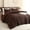 Brown, variant on Brown Super King Comforter Set 120x120In, 3 Pieces Oversized King Comforter Set, Lightweight Solid Bedding Set, All Seasons Soft Fluffy Bed Set (1 Comforter & 2 Pillowcases)
