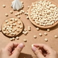 thumbnail image 4 of 1000Pcs Raw Wood Beads 8MM Unfinished Wooden Beads Bulk Loose Natural Printable Smooth Medium Size Round Ball Spacers for Jewelry Making Findings DIY Crafts Bracelets Necklace Beginner Decor Beige, 4 of 7
