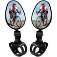 thumbnail image 1 of Clearance:2 Pack Bicycle Mirrors Universal Mini 360 ° Rotaty Rear View Camera Handlebar Glass Mirrors for Bike Bicycle Ebike Scooter Left and Right Handlebar Side Mirror Bicycle Rearview Mirror, 1 of 4
