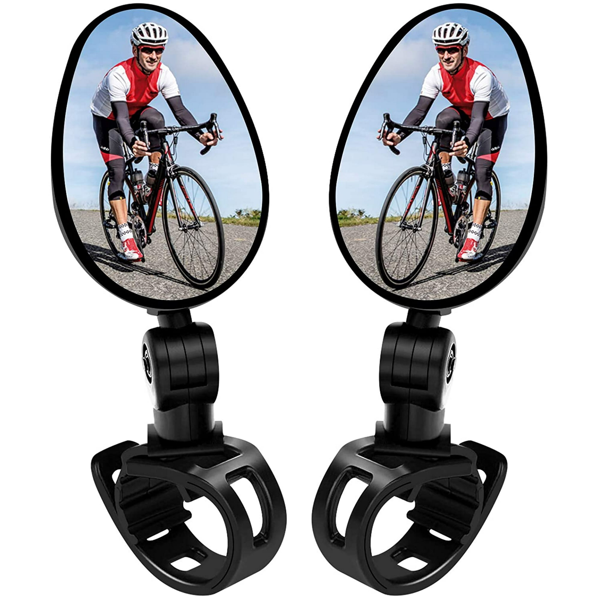 Pack Bicycle Mirrors Universal Mini 360 ° Rotaty Rear View