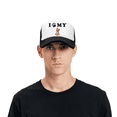 thumbnail image 4 of I Love My Yorkshire Terrier Dog Funny Trucker Cap Hat Black, 4 of 5