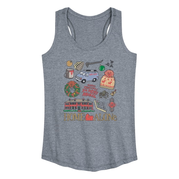 Home Alone - Ha Icon Grid - Women's Racerback Tank