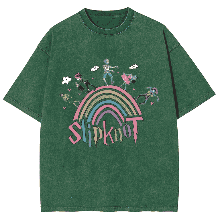 【2plan】Rock band color short sleeve t-shirt CustomMagic Famous Band Rock T-shirt Vintage Snowflake