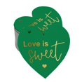 thumbnail image 1 of Inkdotpot Gold Foil Paper Hang Tag Love Is Sweet Wedding Favor Tag 100 Pieces, 1 of 8