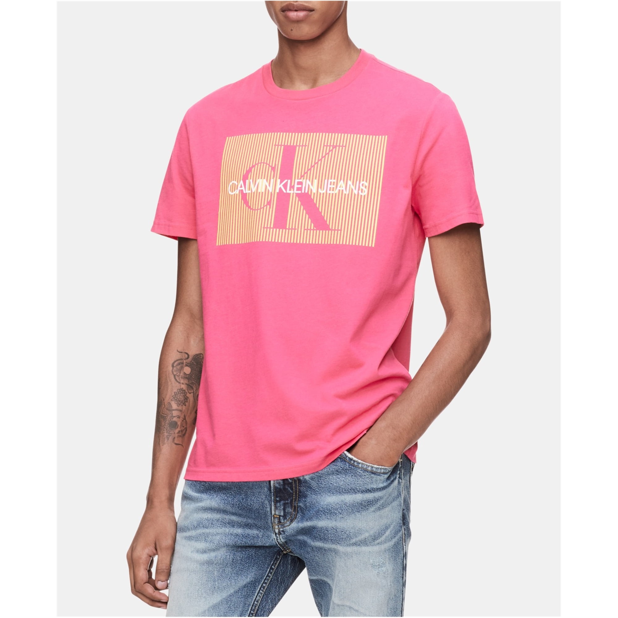 Port kollidere sympati Calvin Klein Mens Re-Issue Graphic T-Shirt - Walmart.com