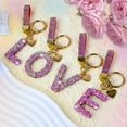 thumbnail image 6 of Bling Alphabet Keychain for Women Girls - Alloy Initial Letter (A-Z) Keychain with Sparkly Rhinestones, Cute Keychain Charms, 6 of 6
