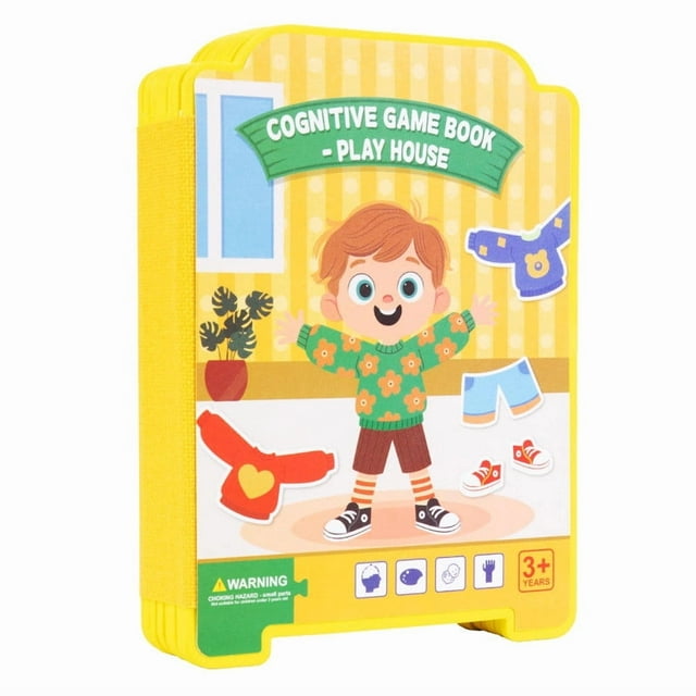 Quiet Book For Toddlers Kids Travel Toys Activity Book With Dress Up Doll Sticker Puzzles Early Learning Educational Toys To Develop Fine Motor Skills