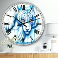 thumbnail image 2 of DesignArt Horloge Murale Grande Bleu Larmes, 2 of 2