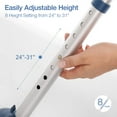 GreenChief Stand Alone Toilet Safety Rail with Free Grab Bar Heavy
