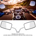 thumbnail image 4 of Noref 2 Pcs Rétroviseur Carré Modifié pour Moto, Rétroviseur de Rue, Rétroviseur de Moto, 4 of 8