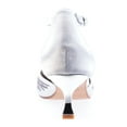 thumbnail image 4 of Lady Couture Kate Open Side Instep Strap Embroidered Pumps, Silver, 8, 4 of 4