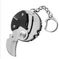 thumbnail image 1 of Couteau Pliant Mini Multifonction en Acier Inoxydable avec Porte-Clés - Couteau à Monnaie Portable pour la Survie en Plein Air, le Camping, la Randonnée et la Coupe de Fruits - Outil d'Urgence Durable, Résistant à la Rouille et Convivial, 1 of 6