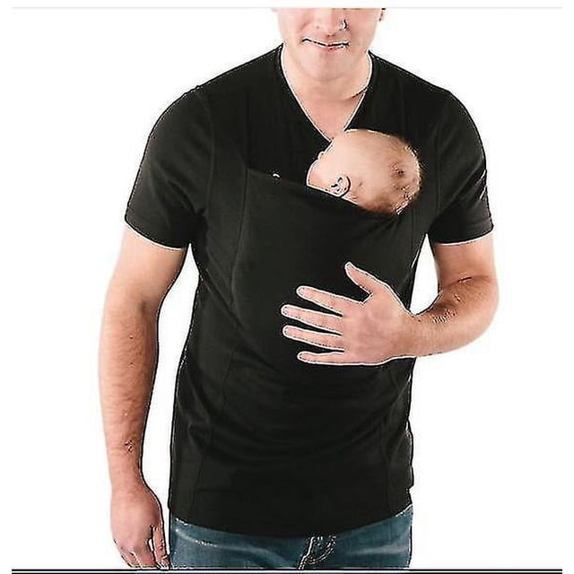 Portabebés Canguro Bolsillo Grande Chaleco Camiseta Hombres Mujeres Papá Mamá Cuidado Unión Camisas A